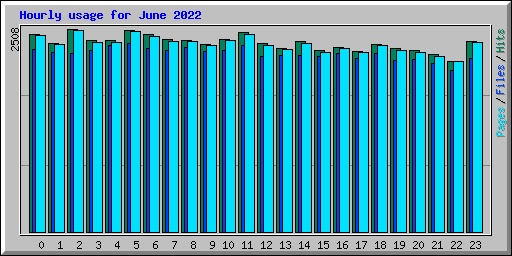 Hourly usage for June 2022