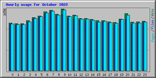 Hourly usage for October 2022