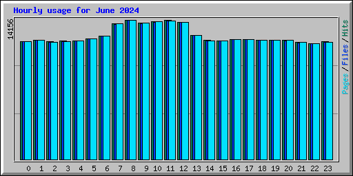 Hourly usage for June 2024