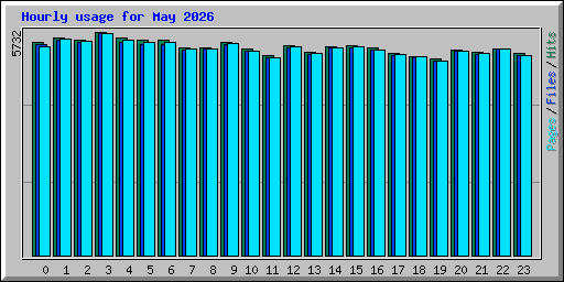 Hourly usage for May 2026